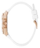 Guess Venus Diamonds White Dial White Rubber Strap Watch for Women - GW0118L4 Buy Now By Guess