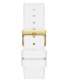Guess Venus Diamonds White Dial White Rubber Strap Watch for Women - GW0118L5 Buy Now By Guess