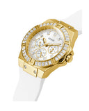 Guess Venus Diamonds White Dial White Rubber Strap Watch for Women - GW0118L5 Buy Now By Guess