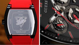Guess Phoenix Multifunction Black Dial Black & Red Rubber Strap Watch for Men - GW0202G7 Buy Now By Guess