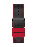 Guess Phoenix Multifunction Black Dial Black & Red Rubber Strap Watch for Men - GW0202G7 Buy Now By Guess