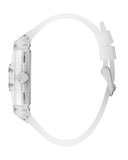Guess Phoenix Multi Function Silver Dial White Rubber Strap Watch for Men - GW0203G1 Buy Now By Guess