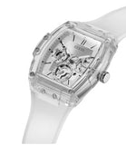Guess Phoenix Multi Function Silver Dial White Rubber Strap Watch for Men - GW0203G1 Buy Now By Guess
