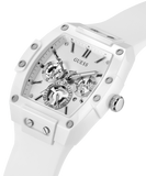 Guess Phoenix Multifunction White Dial White Rubber Strap Watch for Men - GW0203G2 Buy Now By Guess