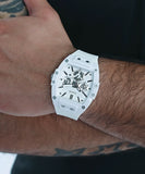 Guess Phoenix Multifunction White Dial White Rubber Strap Watch for Men - GW0203G2 Buy Now By Guess