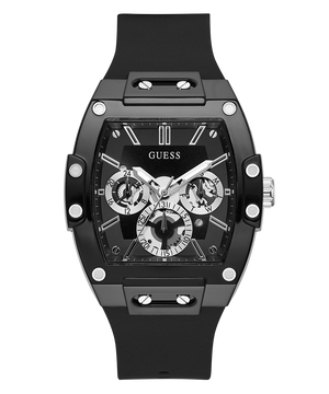 Guess Phoenix Multifunction Black Dial Black Rubber Strap Watch for Men - GW0203G3 Buy Now By Guess