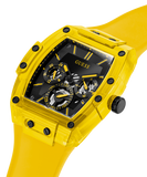 Guess Phoenix Multi Function Black Dial Yellow Rubber Strap Watch for Men - GW0203G6 Buy Now By Guess