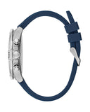 Guess Commander Blue Dial Blue Rubber Strap Watch for Men - GW0211G1 Buy Now By Guess