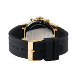 Guess Moonlight Crystals Silver Dial Black Silicone Strap Watch For Women - GW0257L1 Buy Now By Guess