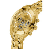 Guess Continental Gold Dial Gold Steel Strap Watch For Men - GW0260G4 Buy Now By Guess