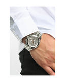 Guess Continental Silver Dial Silver Steel Strap Watch for Men - GW0261G1 Buy Now By Guess
