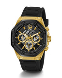 Guess Momentum Black Dial Black Rubber Strap Watch for Men - GW0263G1 Buy Now By Guess