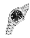 Guess Connoisseur Black Dial Silver Steel Strap Watch for Men - GW0265G1 Buy Now By Guess
