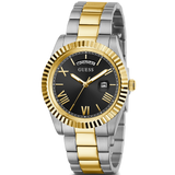 Guess Connoisseur Black Dial Two Tone Steel Strap Watch for Men - GW0265G5 Buy Now By Guess