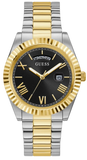 Guess Connoisseur Black Dial Two Tone Steel Strap Watch for Men - GW0265G5 Buy Now By Guess
