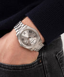 Guess Connoisseur Silver Dial Silver Steel Strap Watch for Men - GW0265G6 Buy Now By Guess