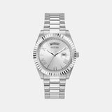 Guess Connoisseur Silver Dial Silver Steel Strap Watch for Men - GW0265G6 Buy Now By Guess