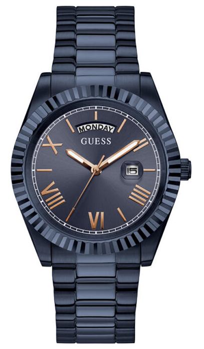 Guess Connoisseur Quartz Blue Dial Blue Steel Strap Watch For Men - GW0265G9 Buy Now By Guess