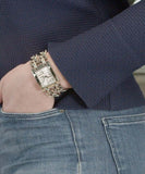 Guess MOD G Diamonds Silver Dial Silver Steel Strap Watch for Women - GW0294L1 Buy Now By Guess