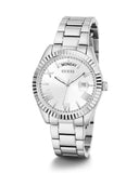 Guess Luna Silver Dial Silver Steel Strap Watch for Women - GW0308L1 Buy Now By Guess