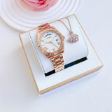 Guess Luna White Dial Rose Gold Steel Strap Watch for Women - GW0308L3 Buy Now By Guess