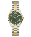Guess Luna Quartz Green Dial Two Tone Steel Strap Watch For Women - GW0308L5 Buy Now By Guess