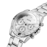Guess Eclipse Multi Function Silver Dial Silver Steel Strap Watch for Women - GW0314L1 Buy Now By Guess