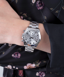 Guess Eclipse Multi Function Silver Dial Silver Steel Strap Watch for Women - GW0314L1 Buy Now By Guess