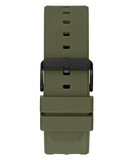 Guess Sport Chronograph Black Dial Green Silicone Strap Watch for Men - W0167G4 Buy Now By Guess