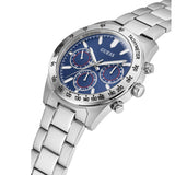 Guess Altitude Chronograph Blue Dial Silver Steel Strap Watch for Men - GW0329G1 Buy Now By Guess