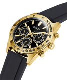 Guess Sport Multifunctional Black Dial Black Rubber Strap Watch for Men - GW0332G2 Buy Now By Guess