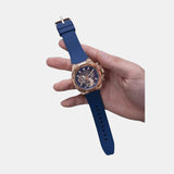 Guess Third Gear Analog Blue Dial Blue Rubber Strap Watch for Men - GW0334G3 Buy Now By Guess