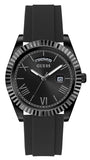 Guess Connoisseur Black Dial Black Silicone Strap Watch For Men - GW0335G1 Buy Now By Guess