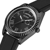 Guess Connoisseur Black Dial Black Silicone Strap Watch For Men - GW0335G1 Buy Now By Guess