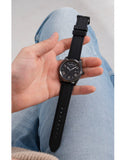 Guess Connoisseur Black Dial Black Leather Strap Watch For Men - GW0353G1 Buy Now By Guess
