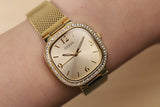Guess Tapestry Diamonds Gold Dial Gold Mesh Bracelet Watch for Women - GW0354L2 Buy Now By Guess