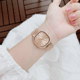 Guess Tapestry Diamonds Rose Gold Dial Rose Gold Mesh Bracelet Watch for Women - GW0354L3 Buy Now By Guess