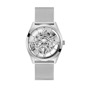 Guess Tailor Multifunction Silver Dial Silver Mesh Bracelet Watch for Men - GW0368G1 Buy Now By Guess