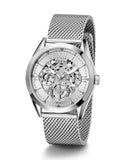 Guess Tailor Multifunction Silver Dial Silver Mesh Bracelet Watch for Men - GW0368G1 Buy Now By Guess