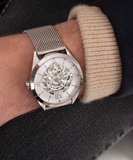 Guess Tailor Multifunction Silver Dial Silver Mesh Bracelet Watch for Men - GW0368G1 Buy Now By Guess