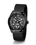 Guess Analog Multifunction Black Dial Black Mesh Bracelet Watch for Men - GW0368G3 Buy Now By Guess