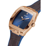 Guess Phoenix Blue Dial Brown Leather Strap Watch for Men - GW0386G2 Buy Now By Guess