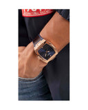 Guess Phoenix Blue Dial Brown Leather Strap Watch for Men - GW0386G2 Buy Now By Guess