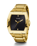 Guess Phoenix Black Dial Gold Steel Strap Watch for Men - GW0387G2 Buy Now By Guess