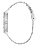 Guess Soiree Diamonds Silver Dial Silver Mesh Bracelet Watch for Women - GW0402L1 Buy Now By Guess