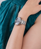 Guess Solstice Diamonds Silver Dial Silver Steel Strap Watch for Women - GW0403L1 Buy Now By Guess