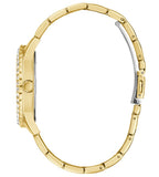 Guess Night Life Diamonds Black Dial Gold Steel Strap Watch for Women - GW0405L2 Buy Now By Guess