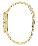 Guess Night Life Diamonds Black Dial Gold Steel Strap Watch for Women - GW0405L2 Buy Now By Guess