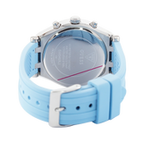 Guess Heiress Diamonds Blue Dial Blue Rubber Strap Watch for Women - GW0407L1 Buy Now By Guess
