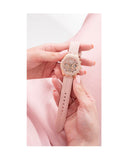 Guess Heiress Diamonds Rose Gold Dial Pink Rubber Strap Watch for Women - GW0407L3 Buy Now By Guess